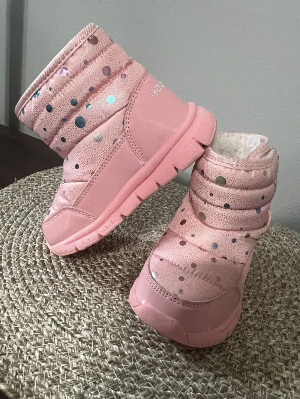 Hobibear Girls' Waterproof Winter Boots, Pink, Size 25